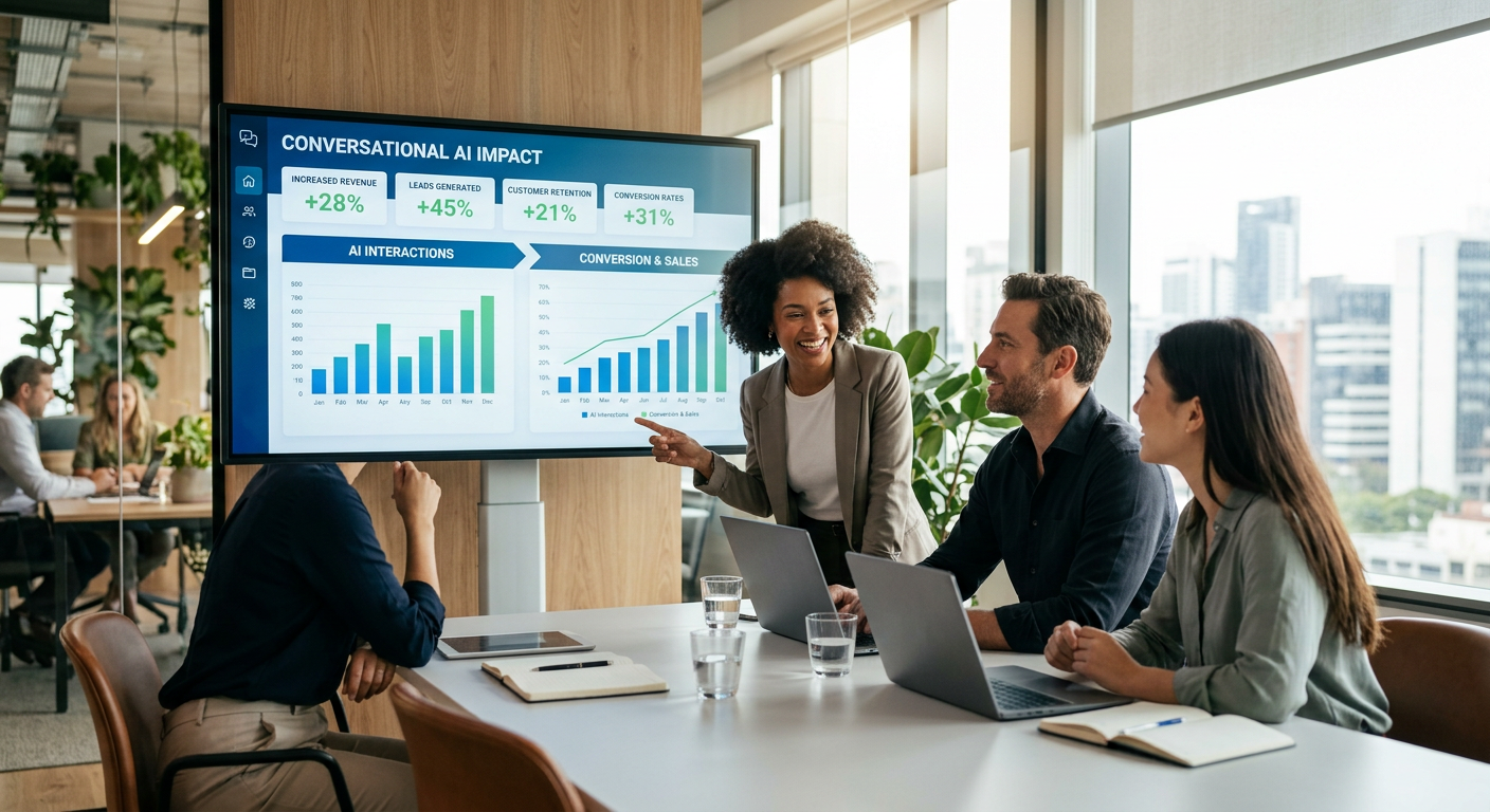 Impacto real em Vendas e Marketing | plataforma de ia conversacional