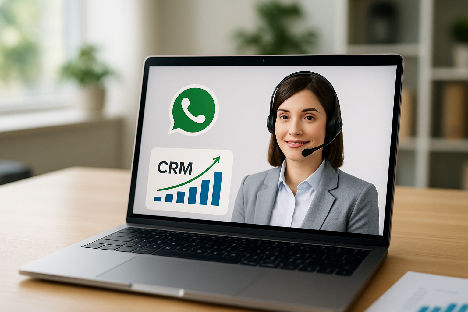 Gráfico de vendas com CRM WhatsApp e atendente virtual em 2026 | crm whatsapp com atendente virtual