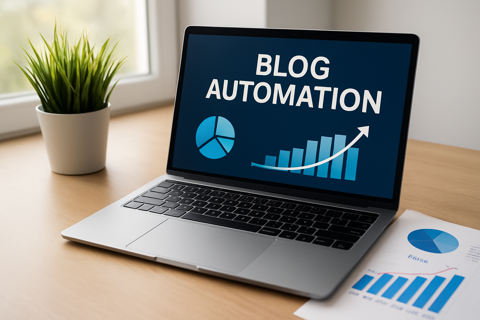 capa sobre automatização de blogs preço com gráficos de investimento e ROI 2026