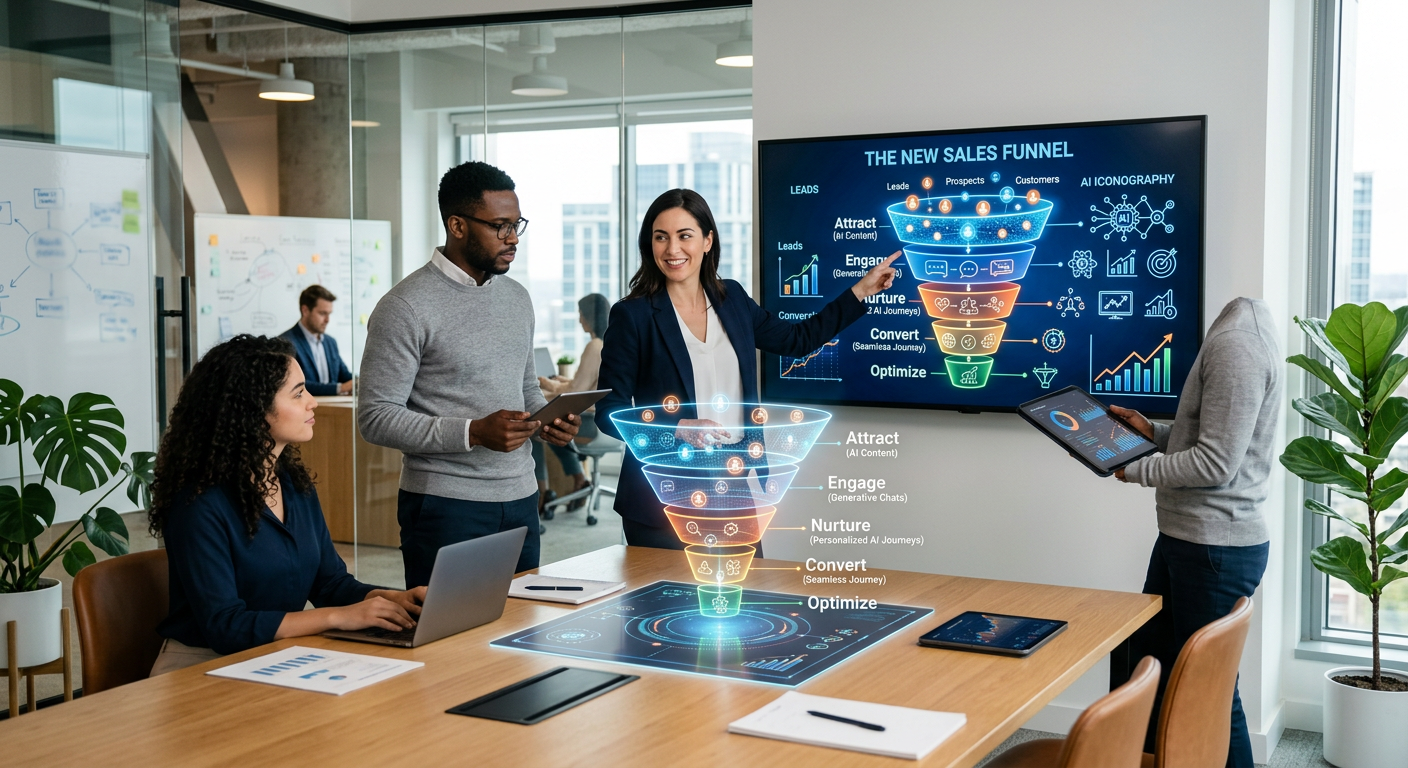 Automação inteligente e o novo funil de vendas | inteligência artificial generativa