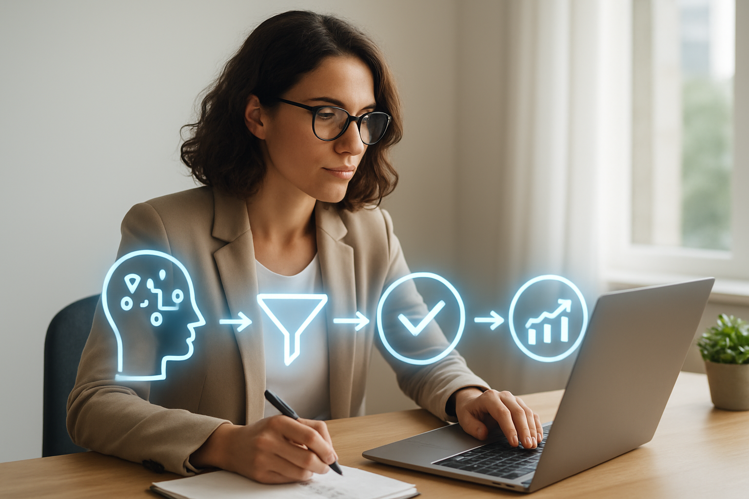 capa fluxo de IA para geração de leads com automação, qualificação e integração ao CRM