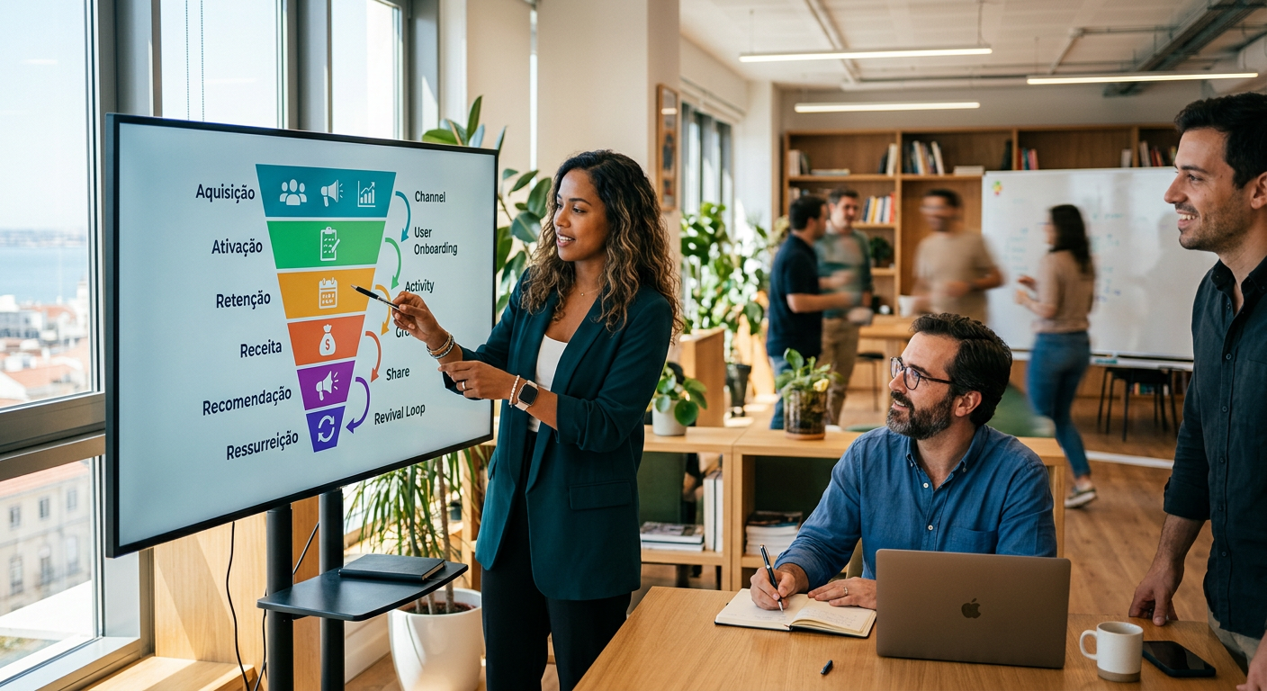 O Funil AAARRR na prática: a bússola da escalabilidade | estratégias de crescimento growth marketing