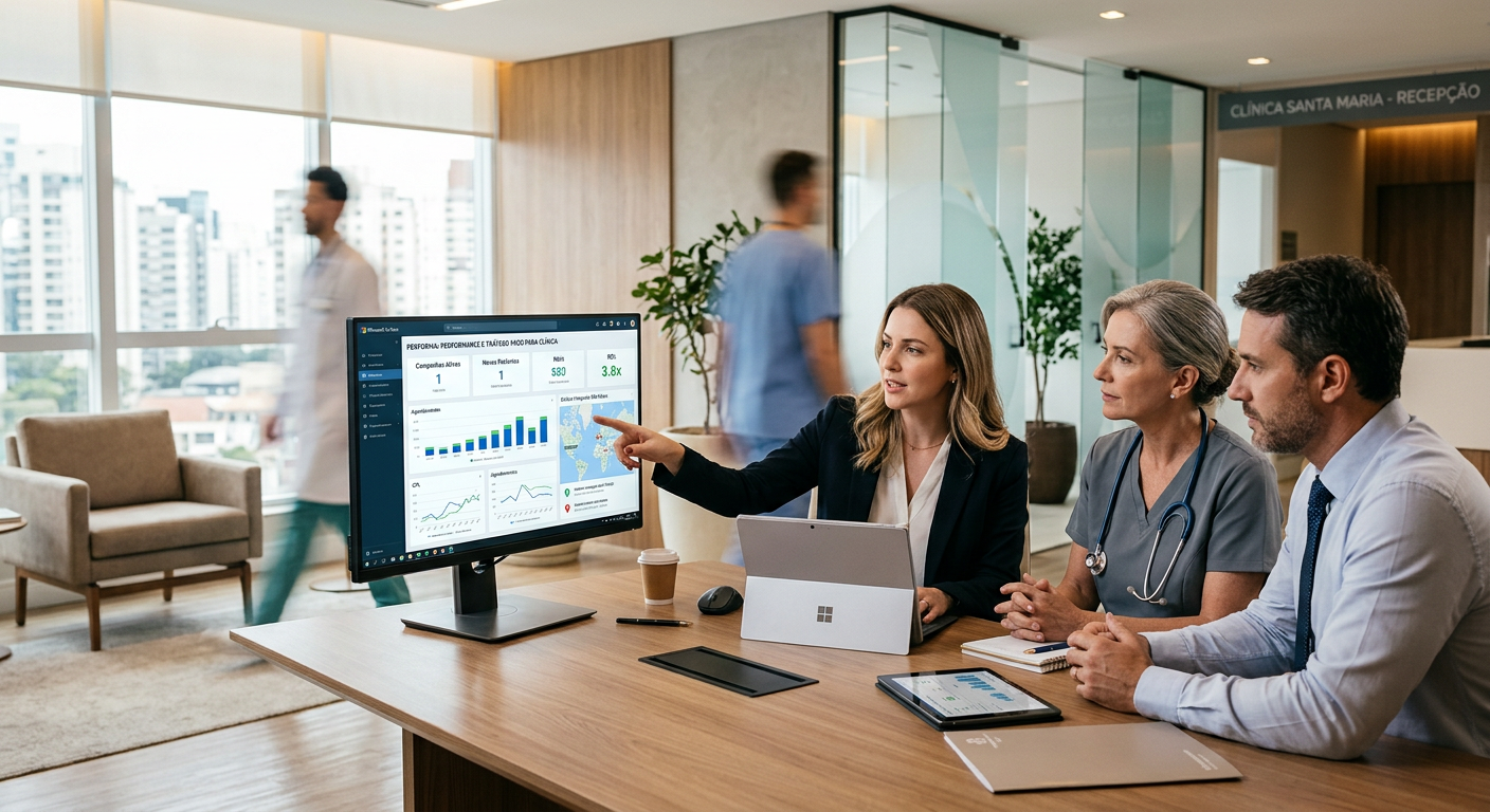 Performance e Tráfego Pago para Clínicas | agência marketing digital saúde