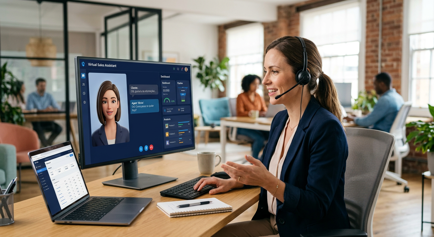 O que é um agente virtual de vendas na prática?