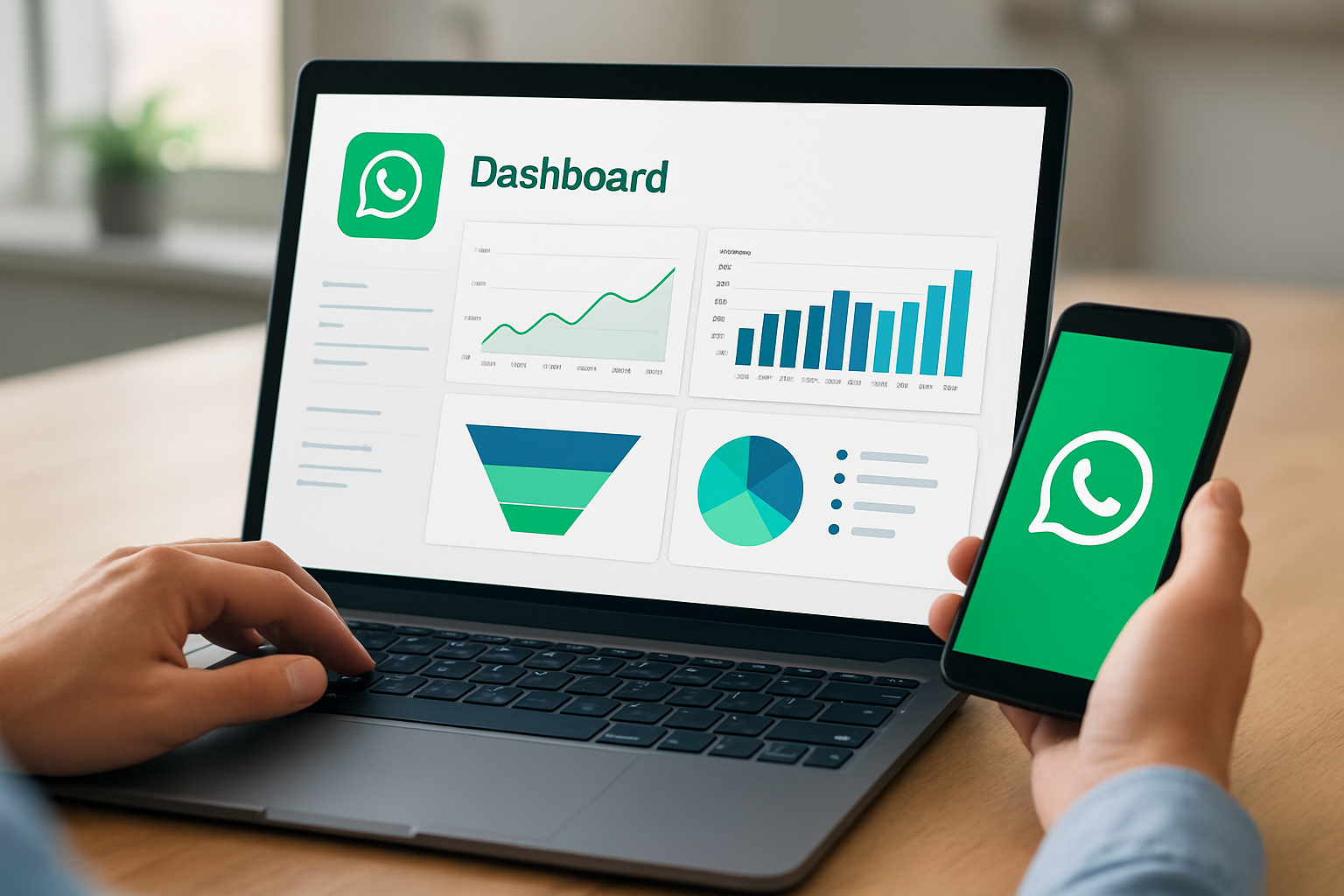 dashboard integração whatsapp api com conversas, funil de vendas e métricas em 2026