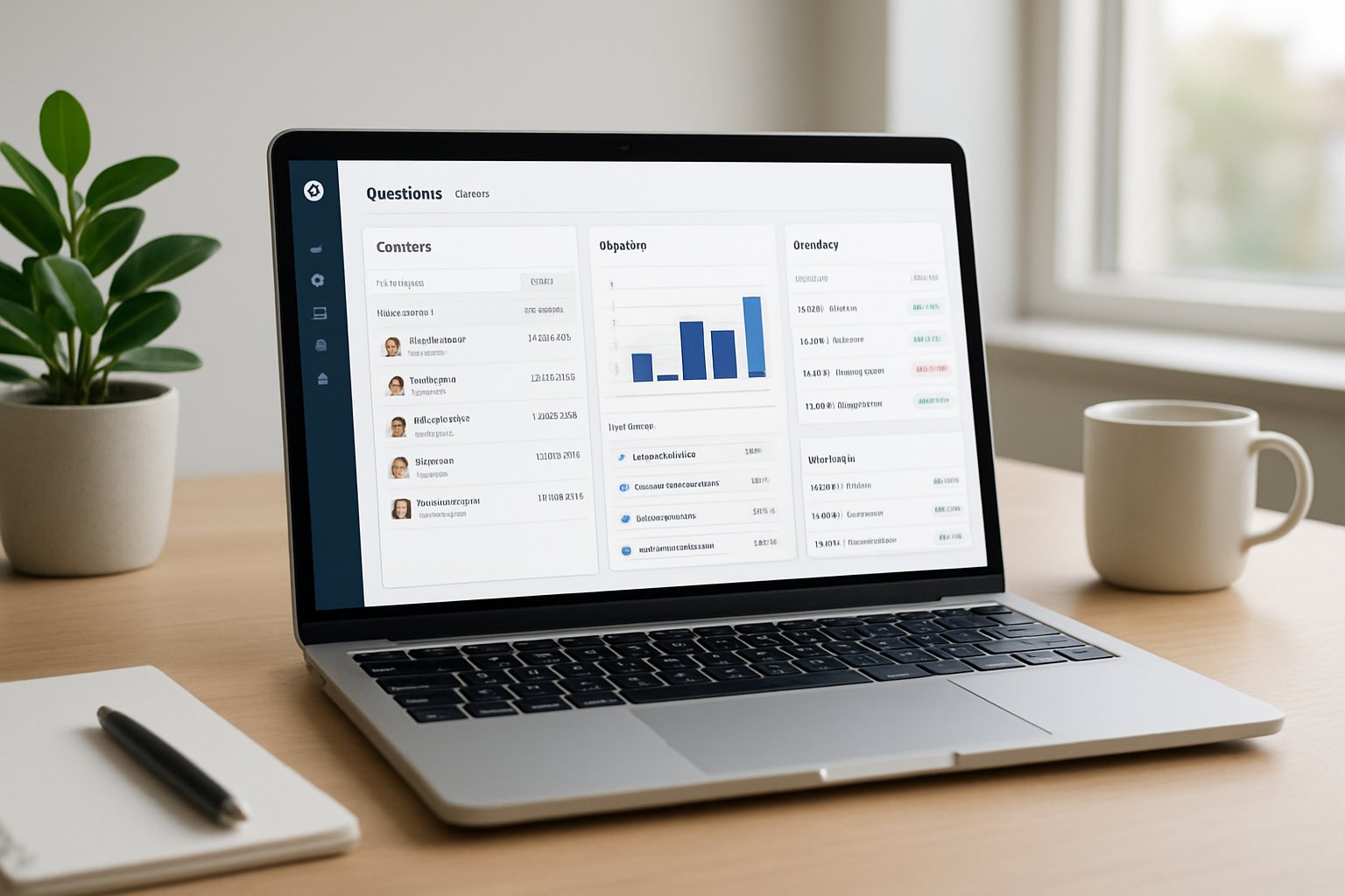 Dashboard view of the best all-in-one CRM for small businesses consolidating contacts, projects and invoices