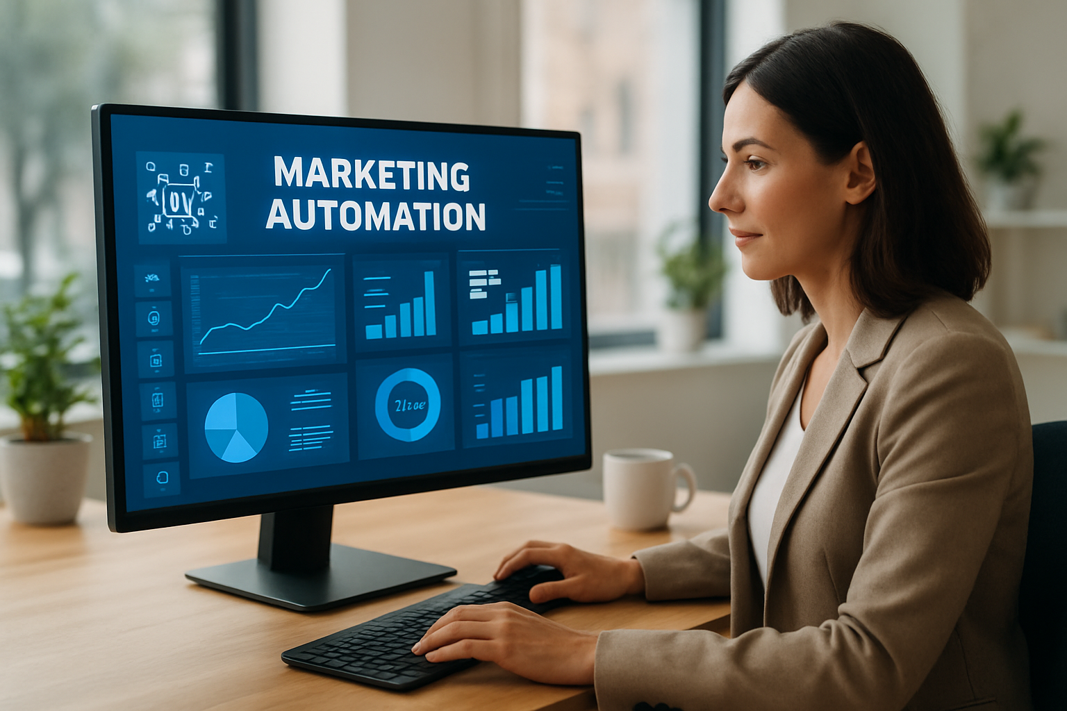 plataforma integrada de automatização de marketing com IA e dashboards de métricas 2026