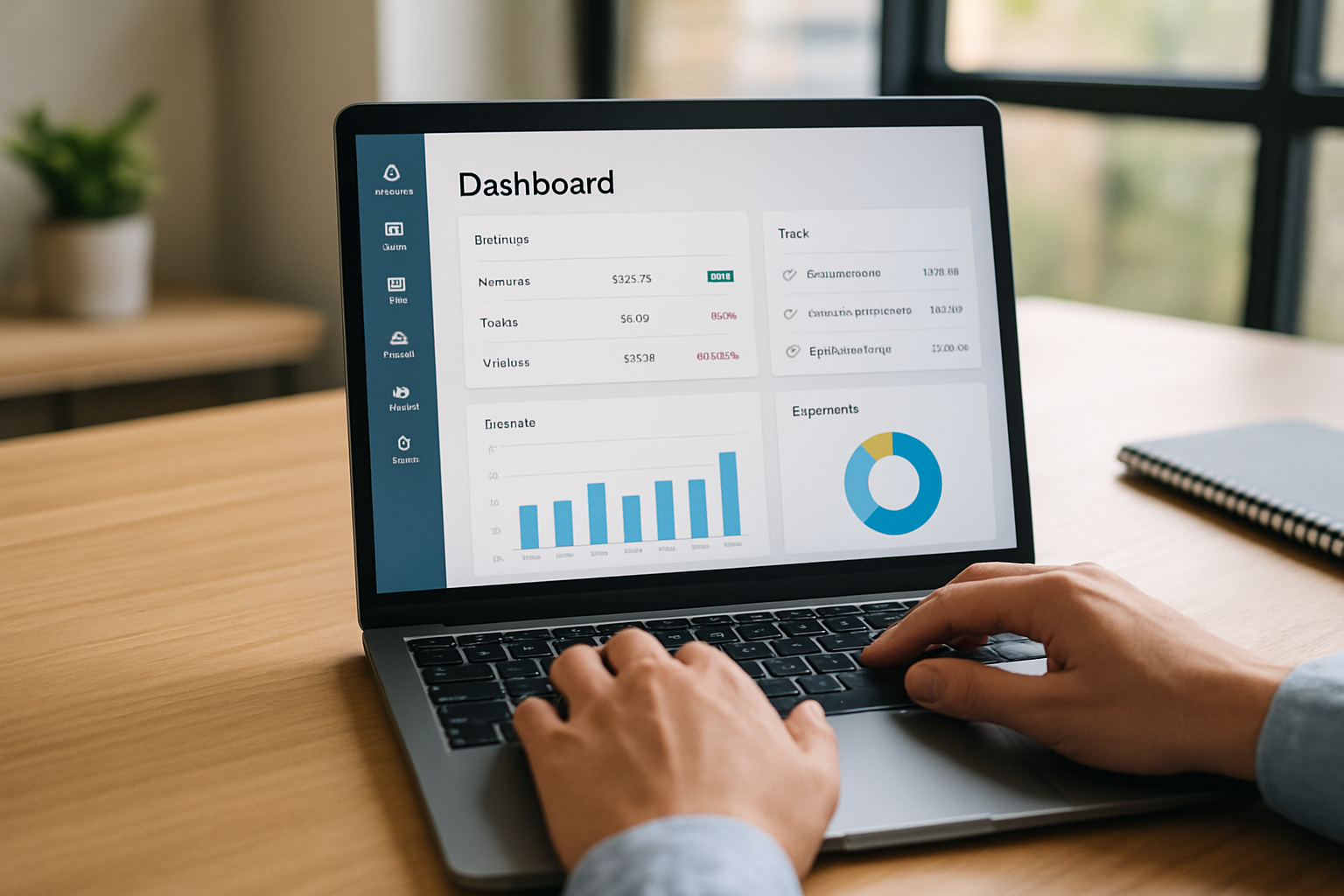 dashboard view of business management software free showing invoices and tasks