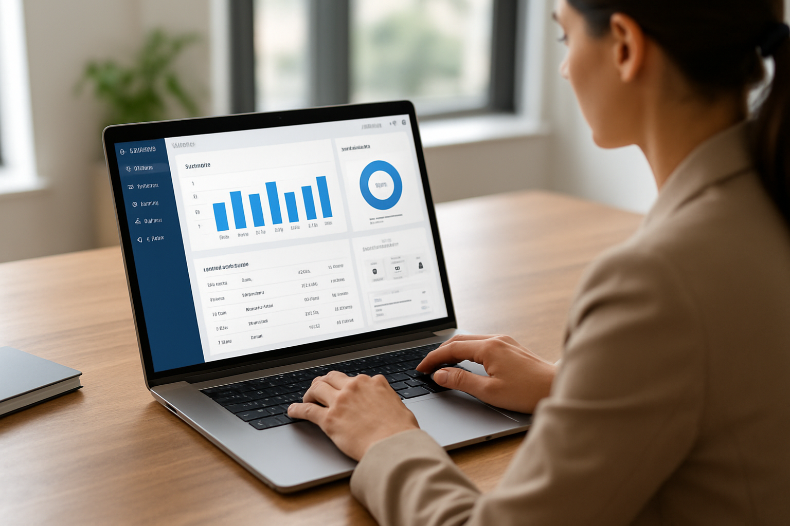 Dashboard overview of an all-in-one business management software for small businesses showing invoices and client workflows