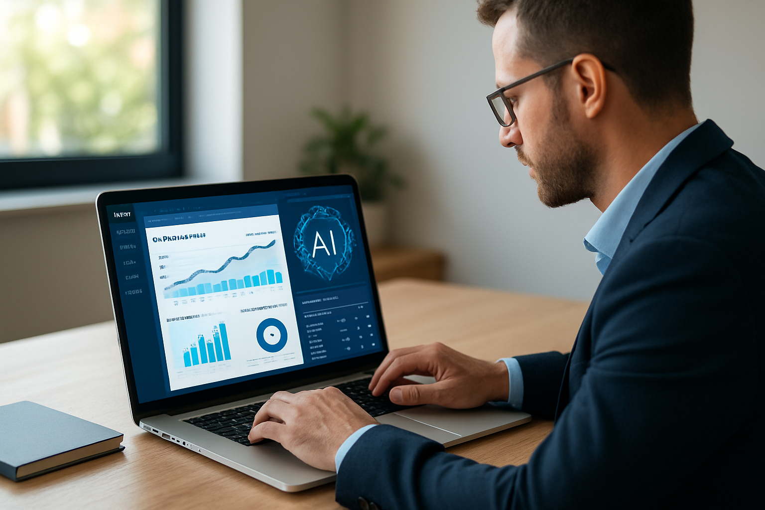 Painel dashboard de CRM com inteligência artificial para vendas em 2026