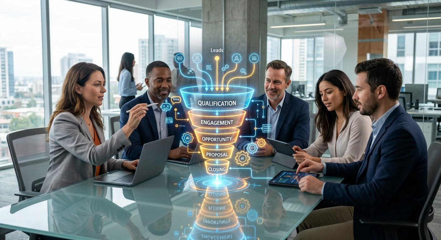 Automação inteligente: transformando o funil de vendas | inteligência artificial vendas b2b