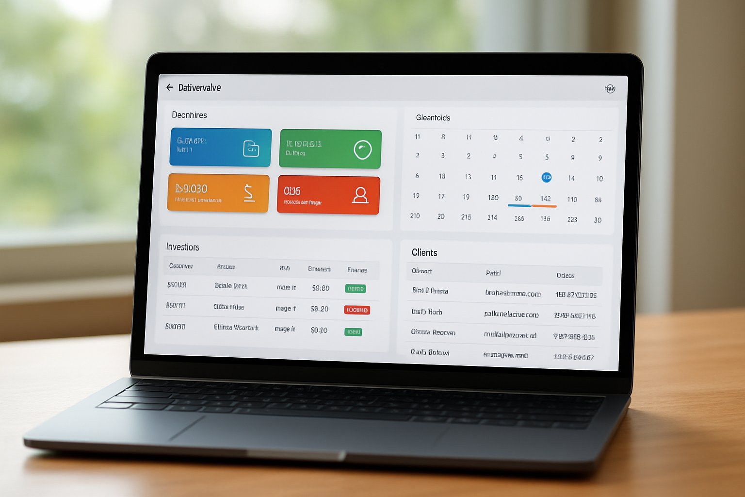 Dashboard view of field service management software for small business scheduling invoicing client management