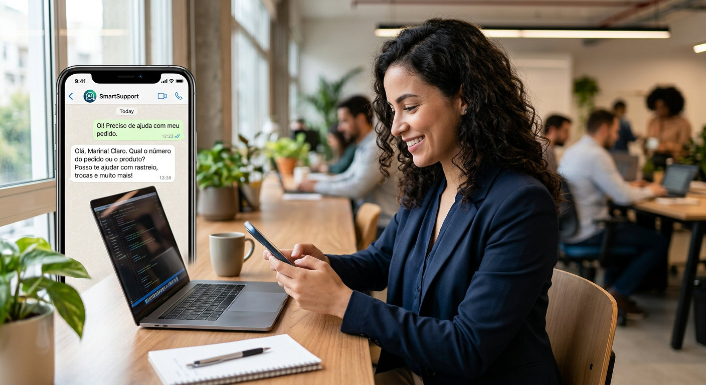 Como funciona um chatbot WhatsApp com IA na prática