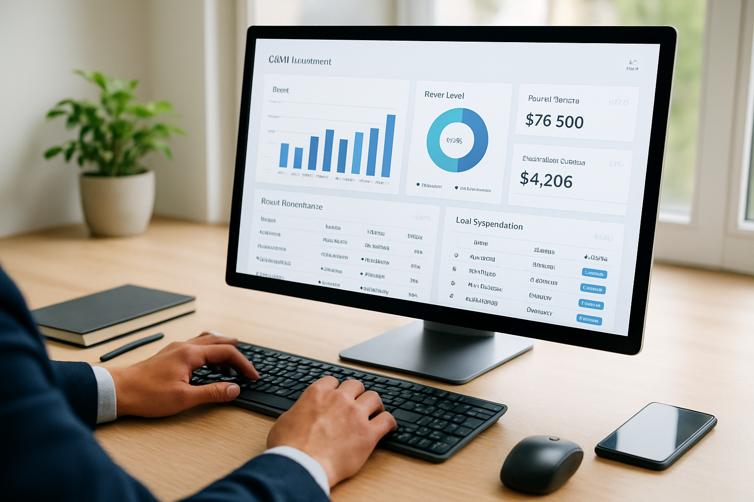 dashboard de vendas com métricas e CRM que qualifica leads