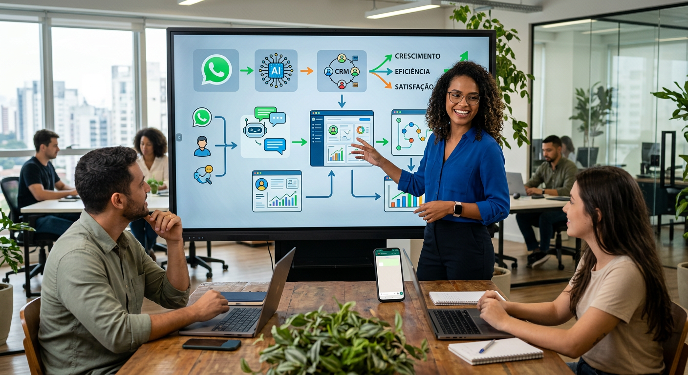 Por que o CRM integrado ao WhatsApp com IA é vital?