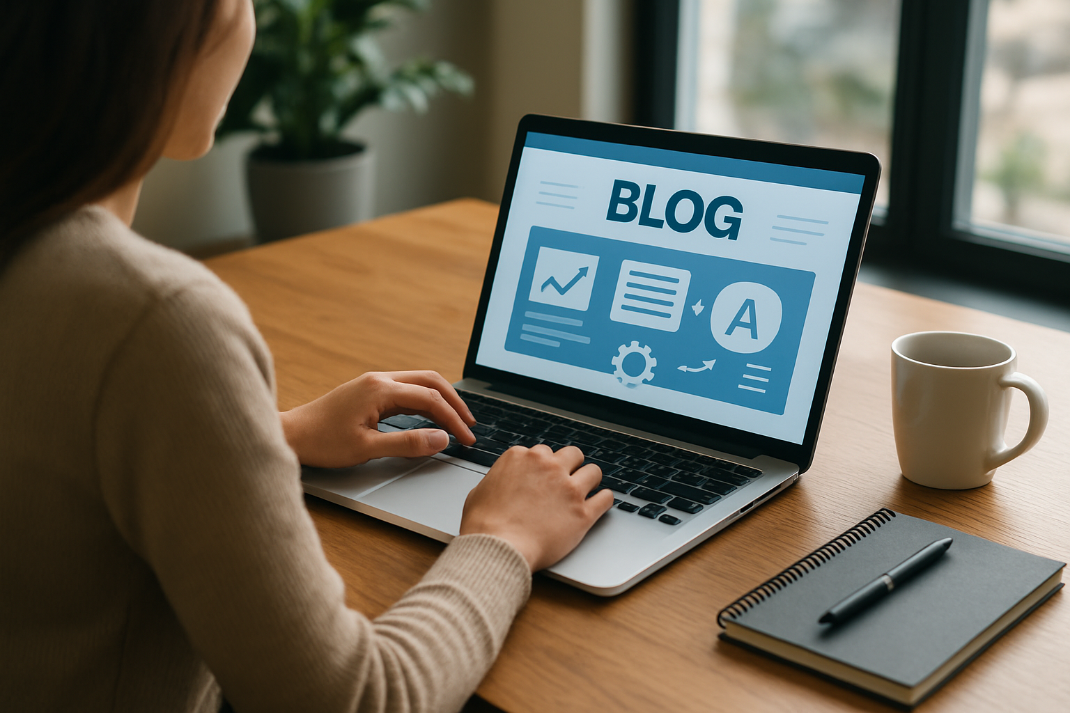 Capa ilustrativa sobre plataforma de blogs automatizada otimizando fluxo editorial e SEO em 2026