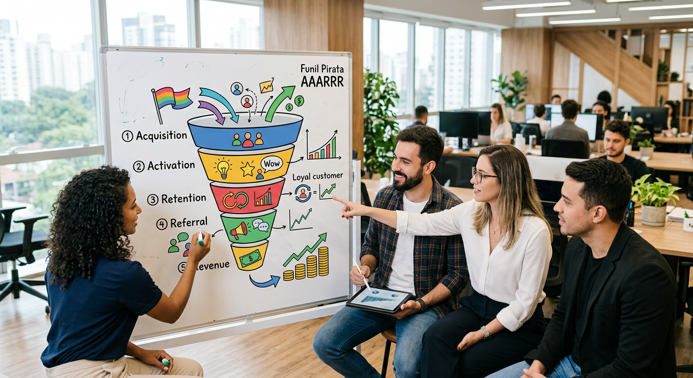 O Funil Pirata AAARRR como motor de tração | growth marketing