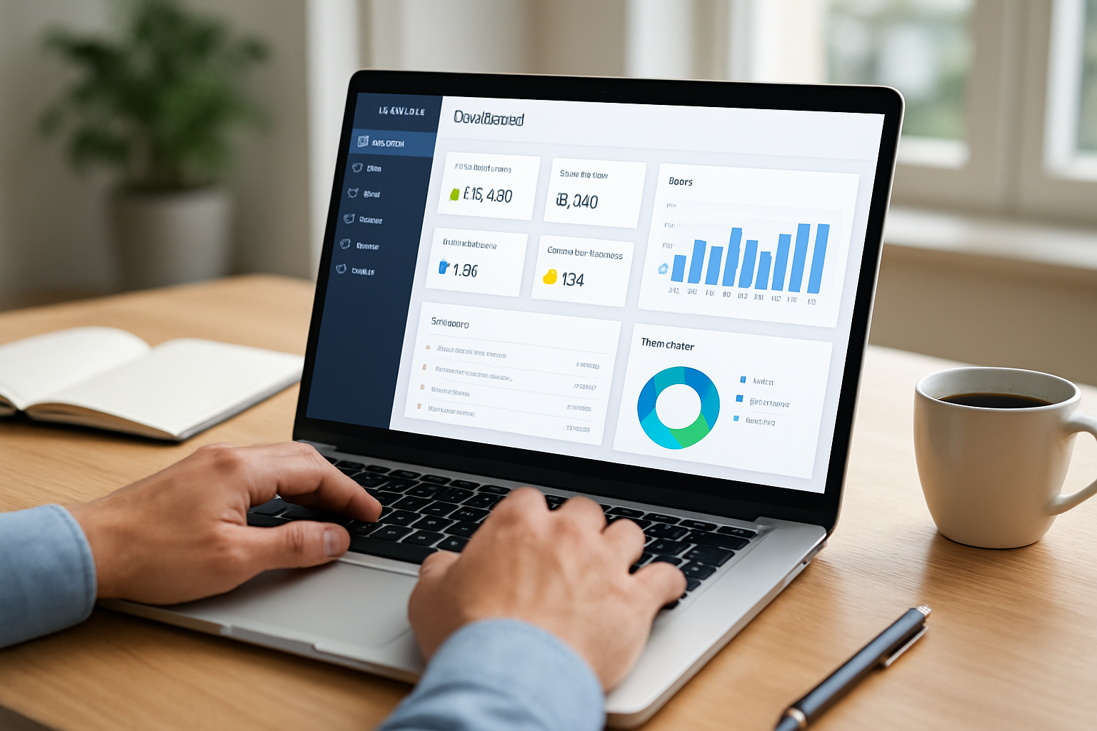 dashboard overview of all-in-one business management software for SMEs with integrated CRM and invoicing