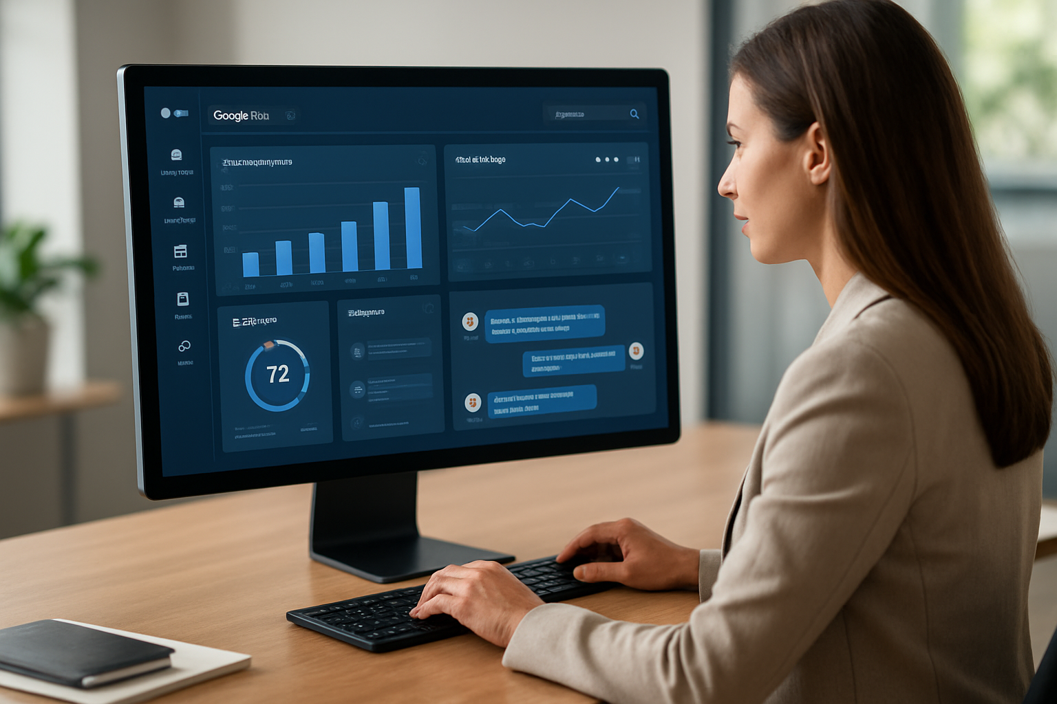 painel dashboard de crm para vendas com ia mostrando métricas e conversas centralizadas