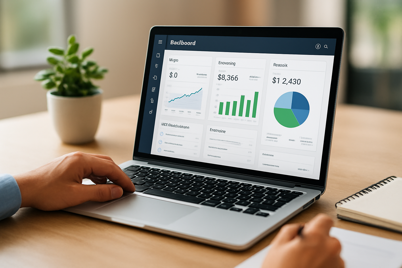 dashboard overview of free business management software showing CRM, invoicing and reports