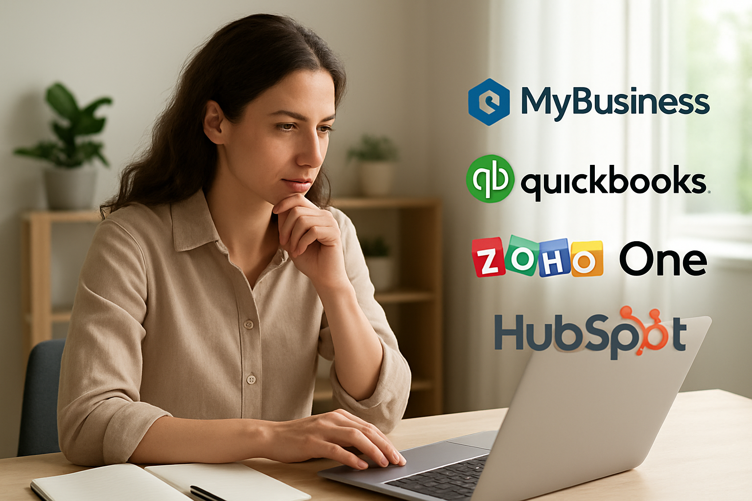 Overview: what to expect | MyBusiness Suite vs QuickBooks vs Zoho One vs HubSpot