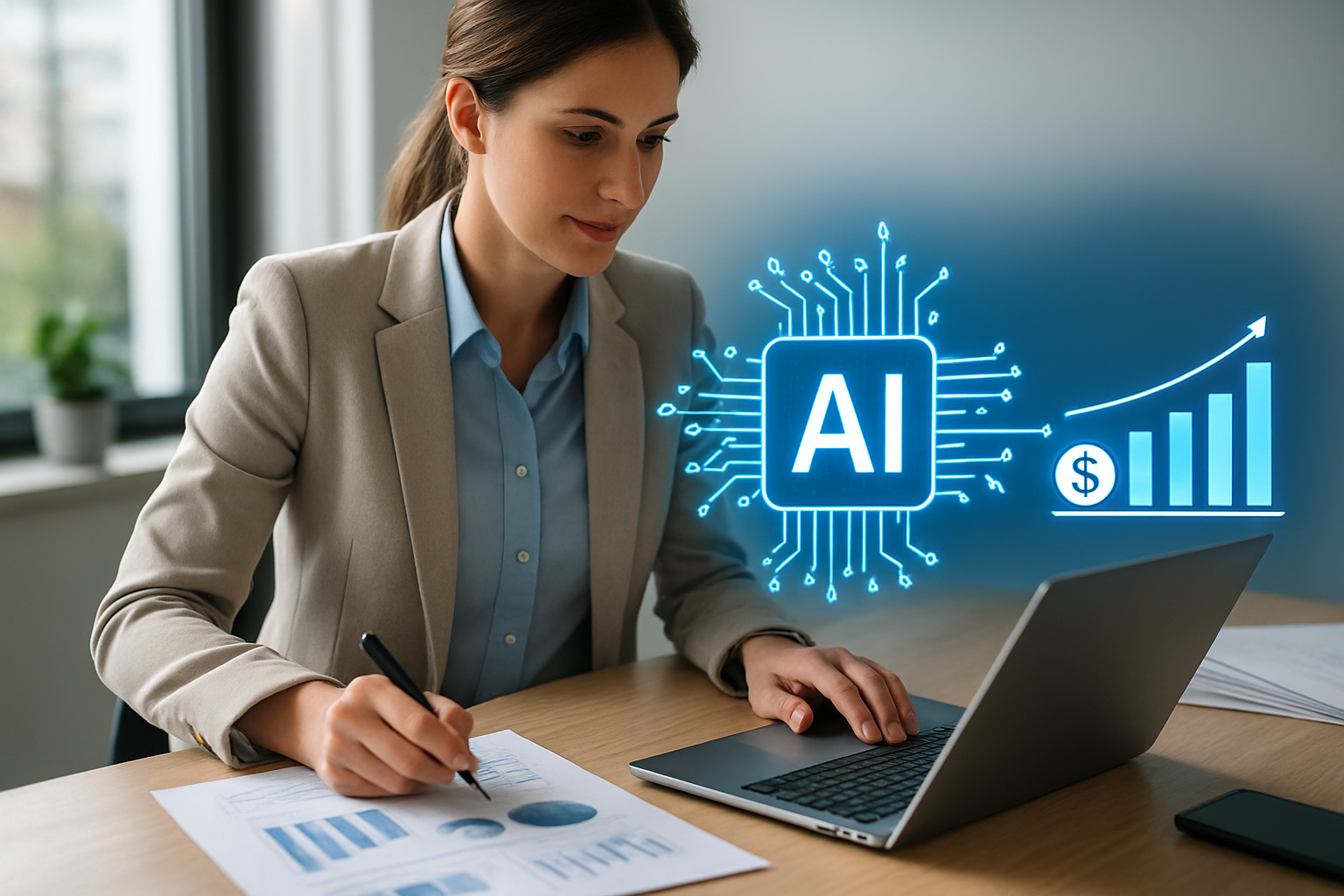 fluxo de gestão de receita com IA e automação para empresas em 2026