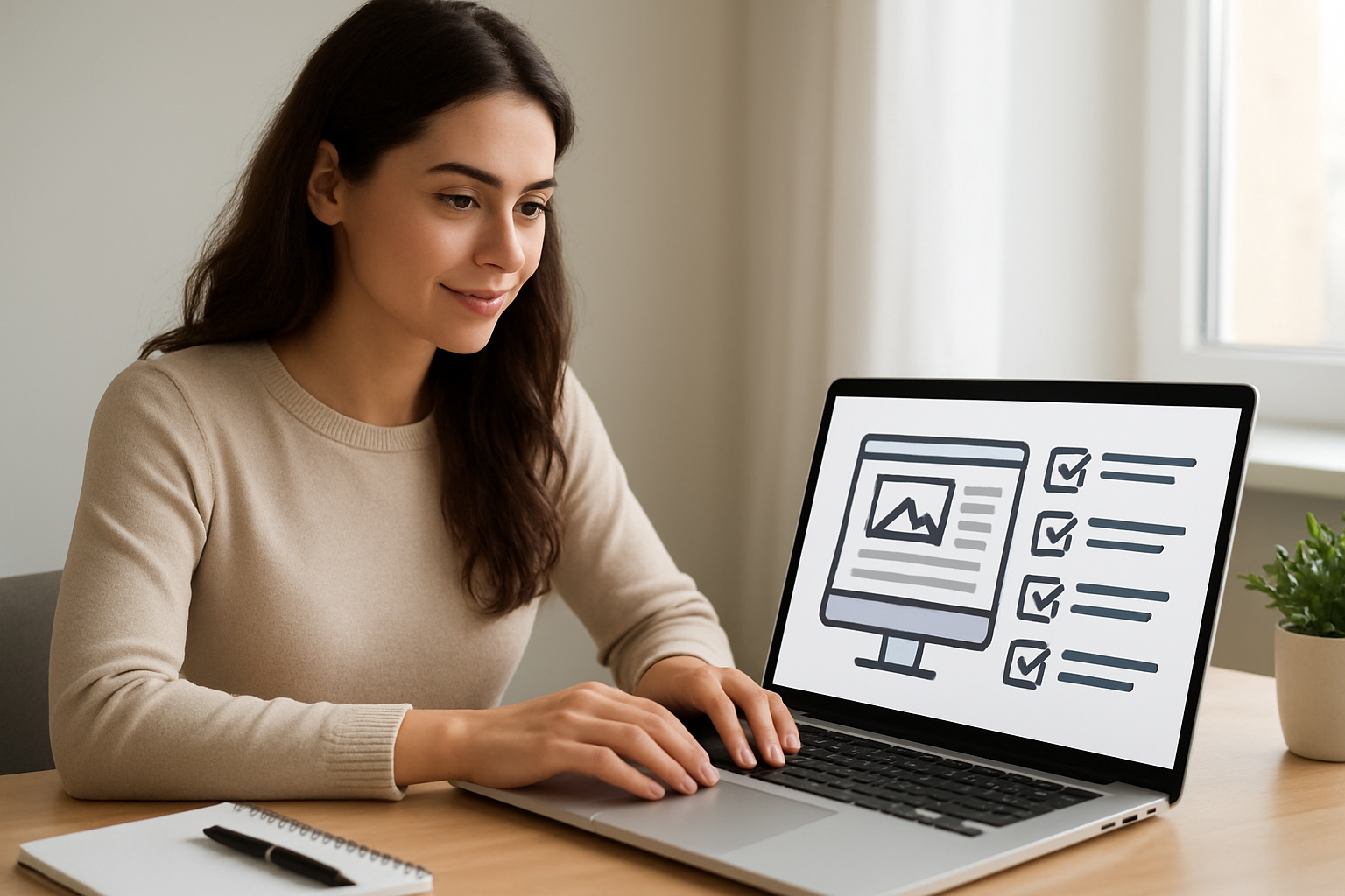 Capa explicativa sobre criação de blogs automática com checklist de passos
