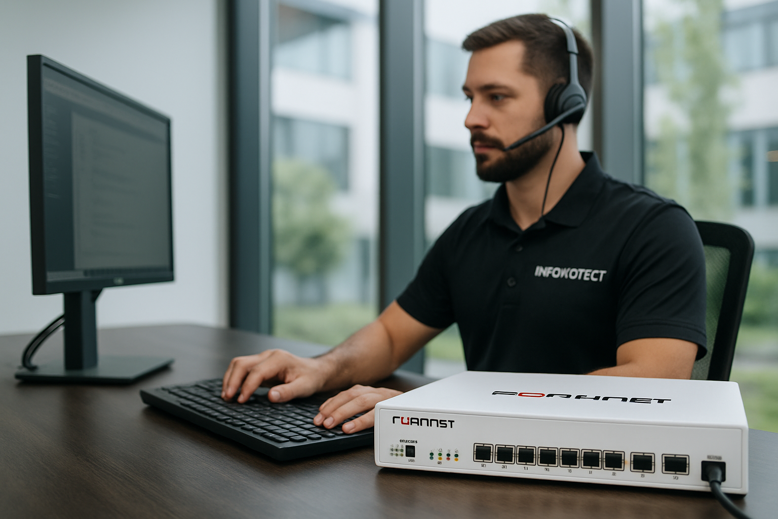 Suporte Fortinet com a Infoprotect para segurança cibernética