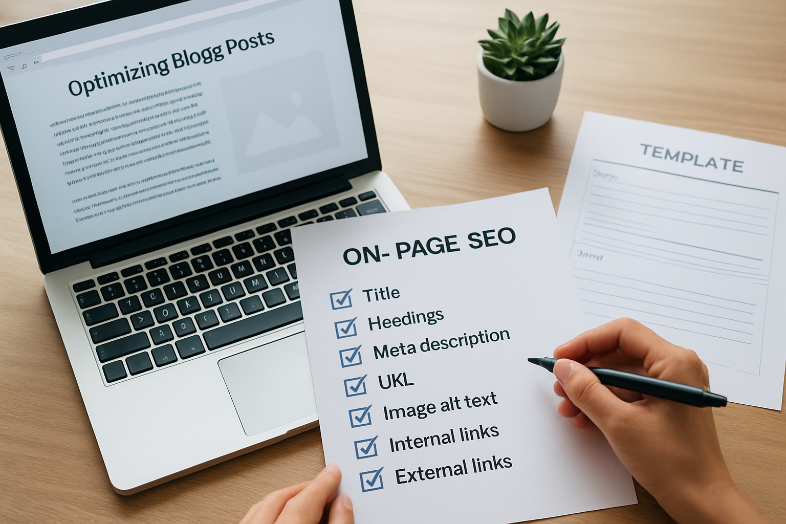 estrategia de otimizacao on-page para posts com checklist e templates | otimização on-page para posts