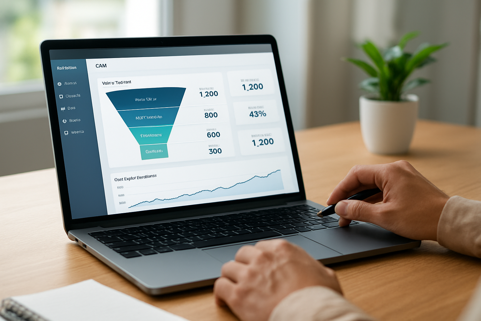 painel dashboard funil de vendas no CRM com métricas e estágios como organizar o funil de vendas no CRM