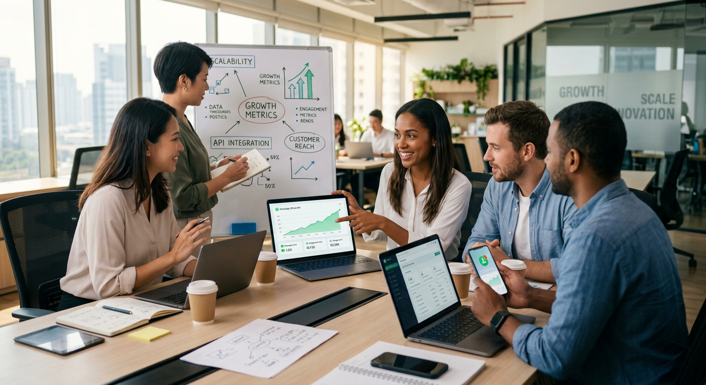 Vantagens para Growth Marketing e Escalabilidade | api oficial whatsapp