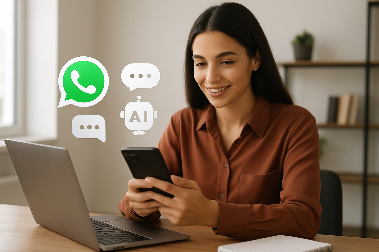 Integração de CRM WhatsApp com agente de IA para vendas e atendimento