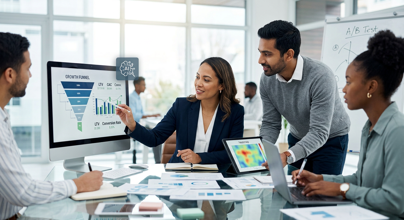Integração de IA e Growth Marketing na estratégia | consultoria de marketing para vendas