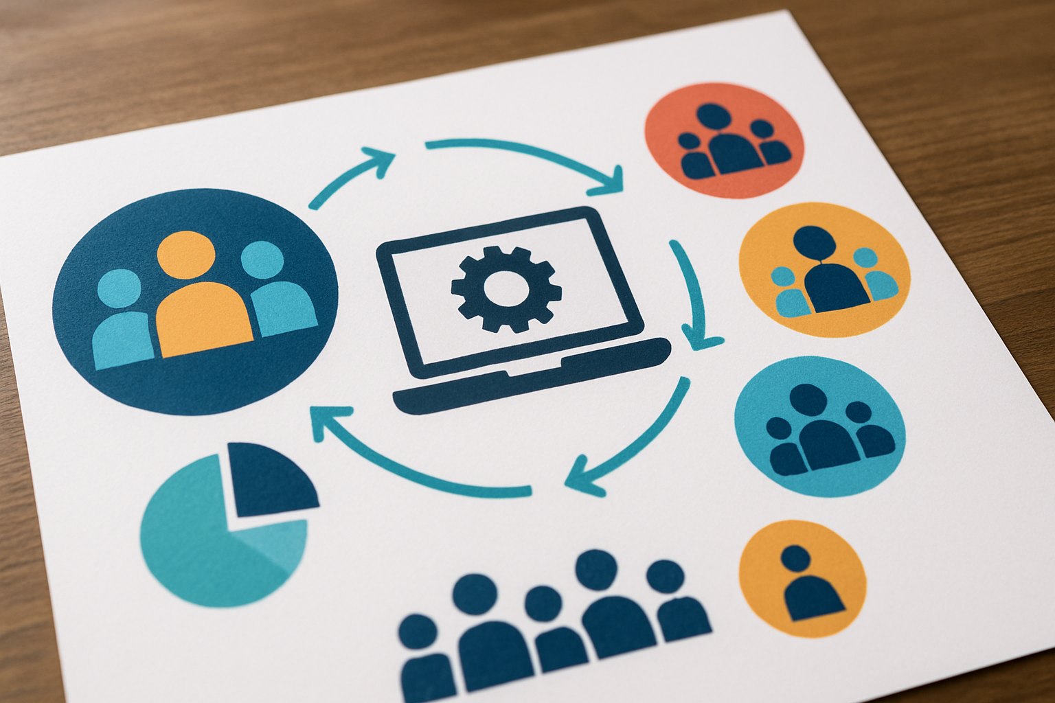 Gráfico ilustrativo sobre automação de segmentação em marketing digital