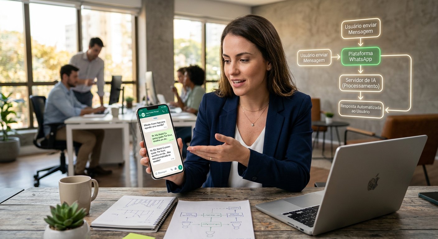 Como funciona um agente de IA para WhatsApp na prática