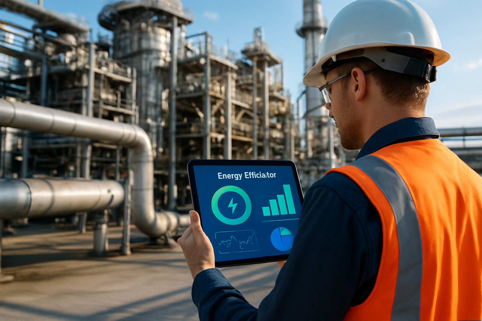 Planta industrial com monitoramento de energia e foco em eficiência energética na manutenção
