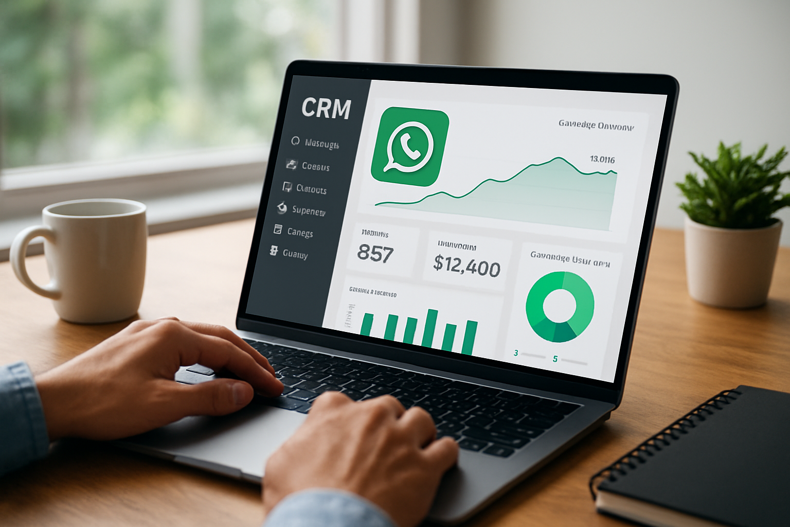 dashboard de CRM para campanhas de whatsapp com métricas de vendas 2026