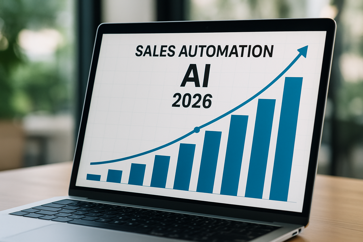 Gráfico sobre automação de vendas com IA em 2026