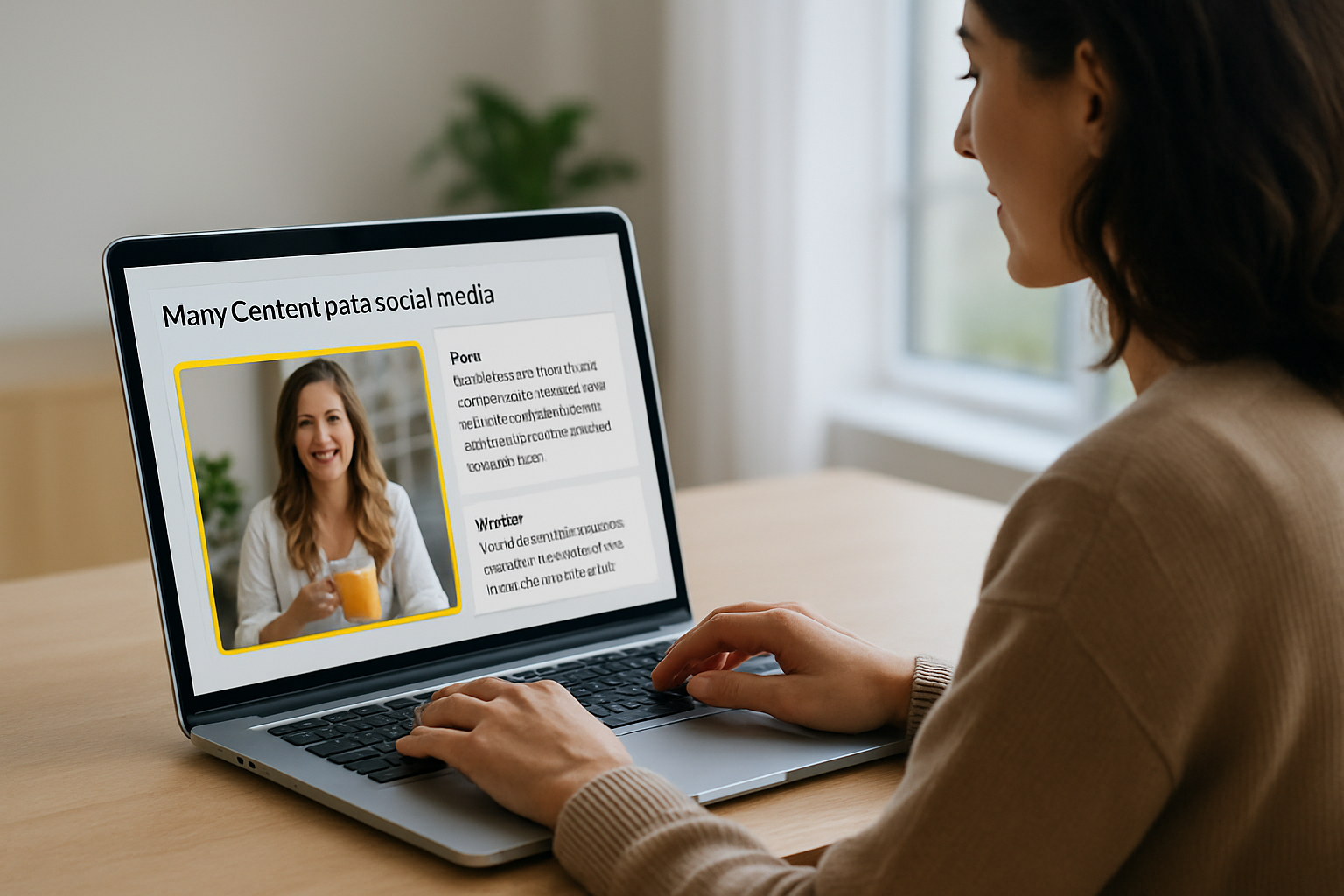 modelo de Manycontent para conteúdo de redes sociais com legendas e roteiros