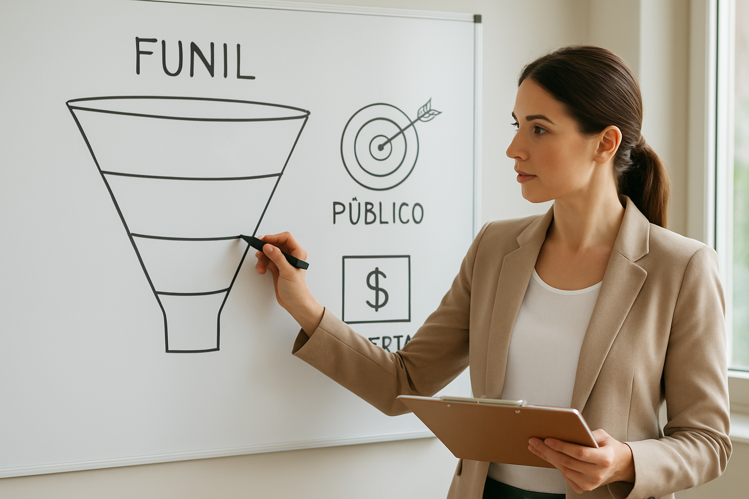 Estratégia: funil, público e oferta |