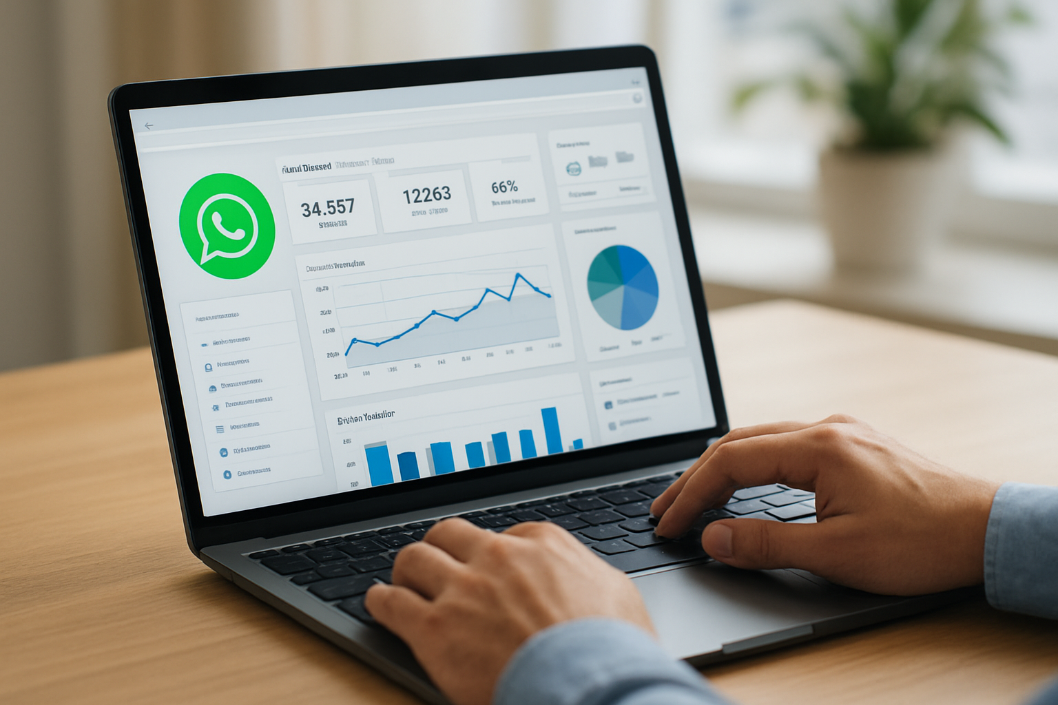Dashboard e métricas no software crm whatsapp