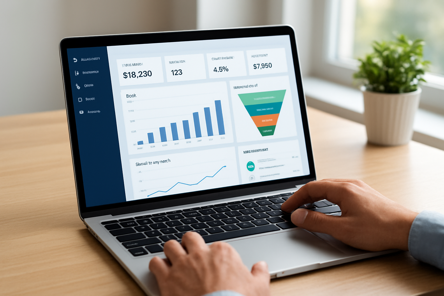 dashboard de vendas integrado com CRM e WhatsApp mostrando métricas e funil da plataforma de venda