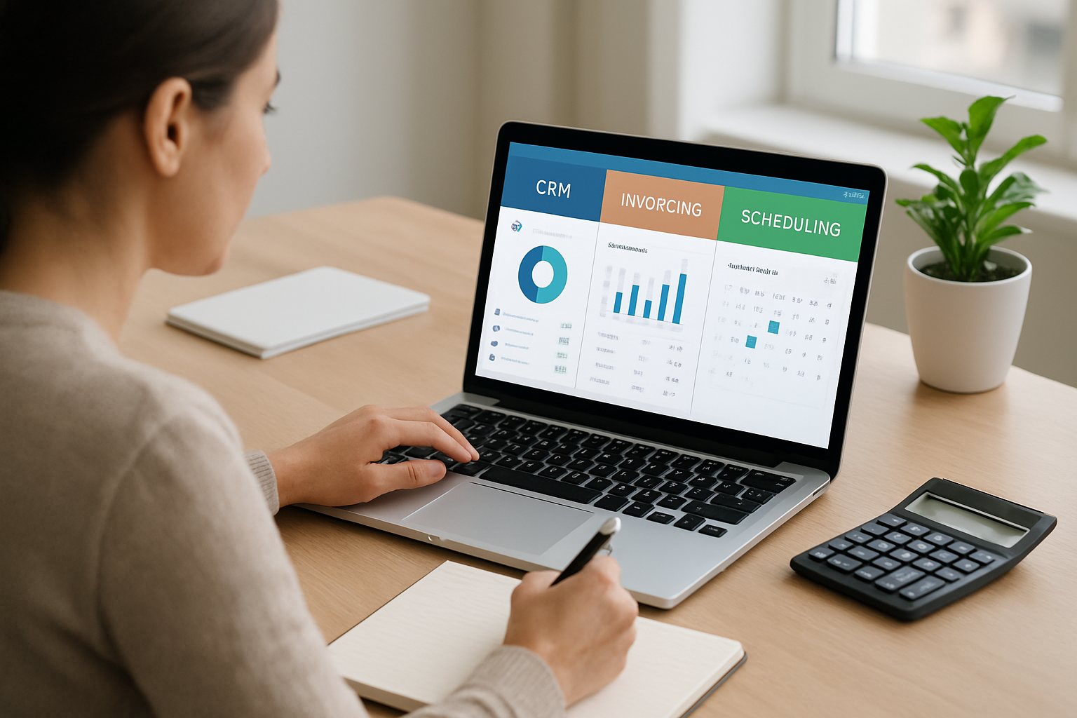 How affordable small business software combining CRM invoicing scheduling saves time