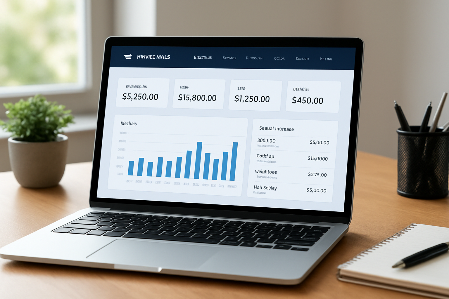 Invoice Ninja free online invoicing dashboard preview for small business