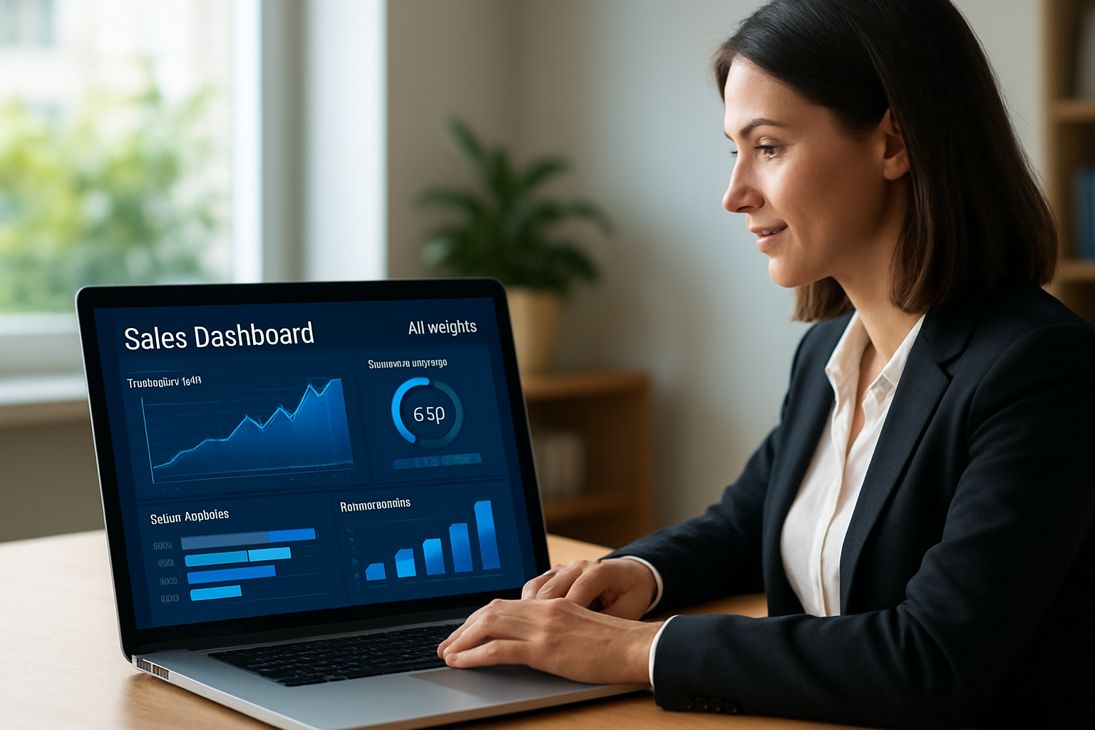 Dashboard de vendas com insights de uma ferramenta crm com ia para prever conversões