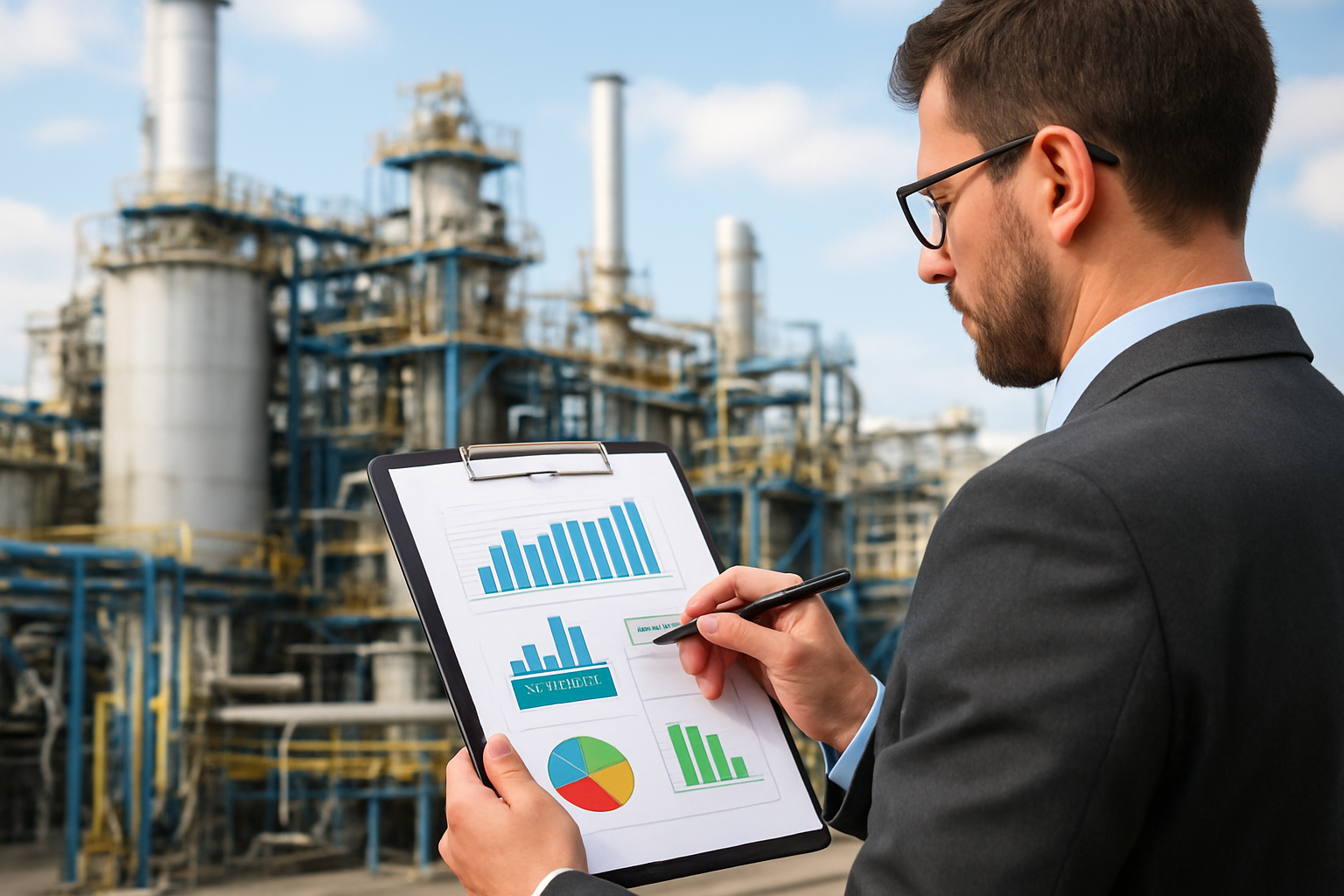 planta industrial com diagnóstico de consultoria energetica e redução de custos