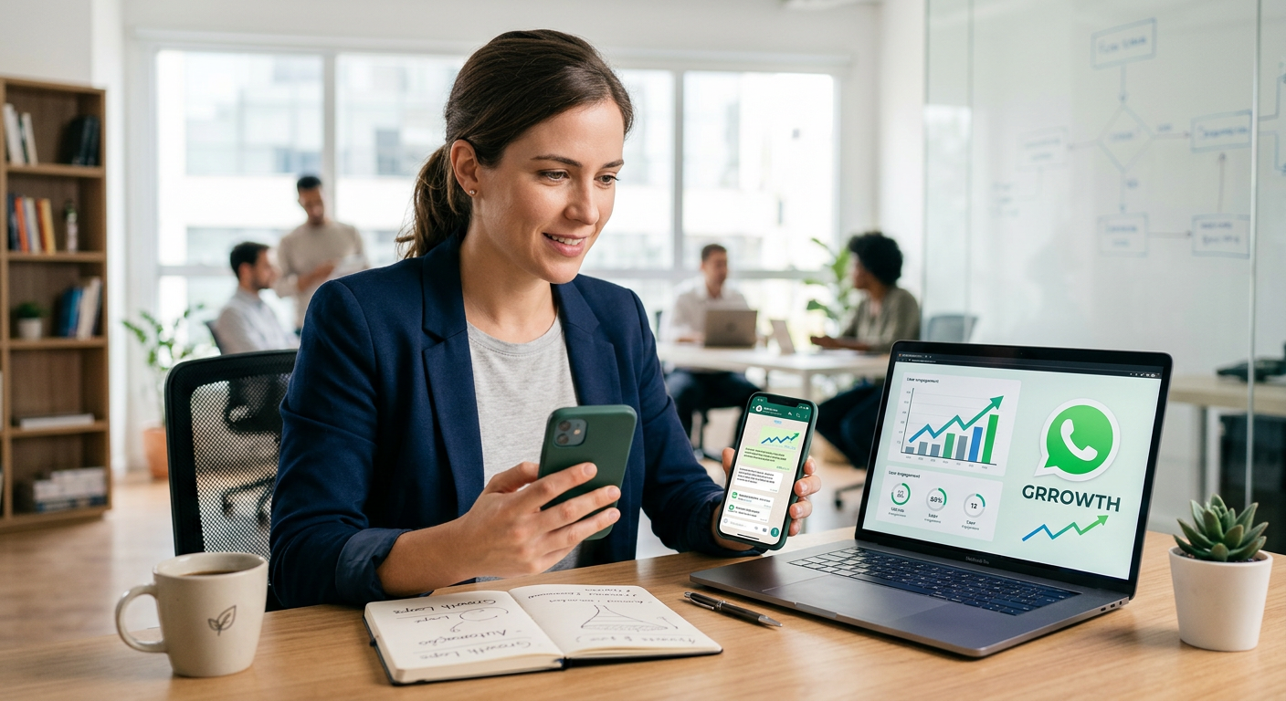 Estratégias de Growth Marketing aplicadas ao WhatsApp | automação vendas whatsapp