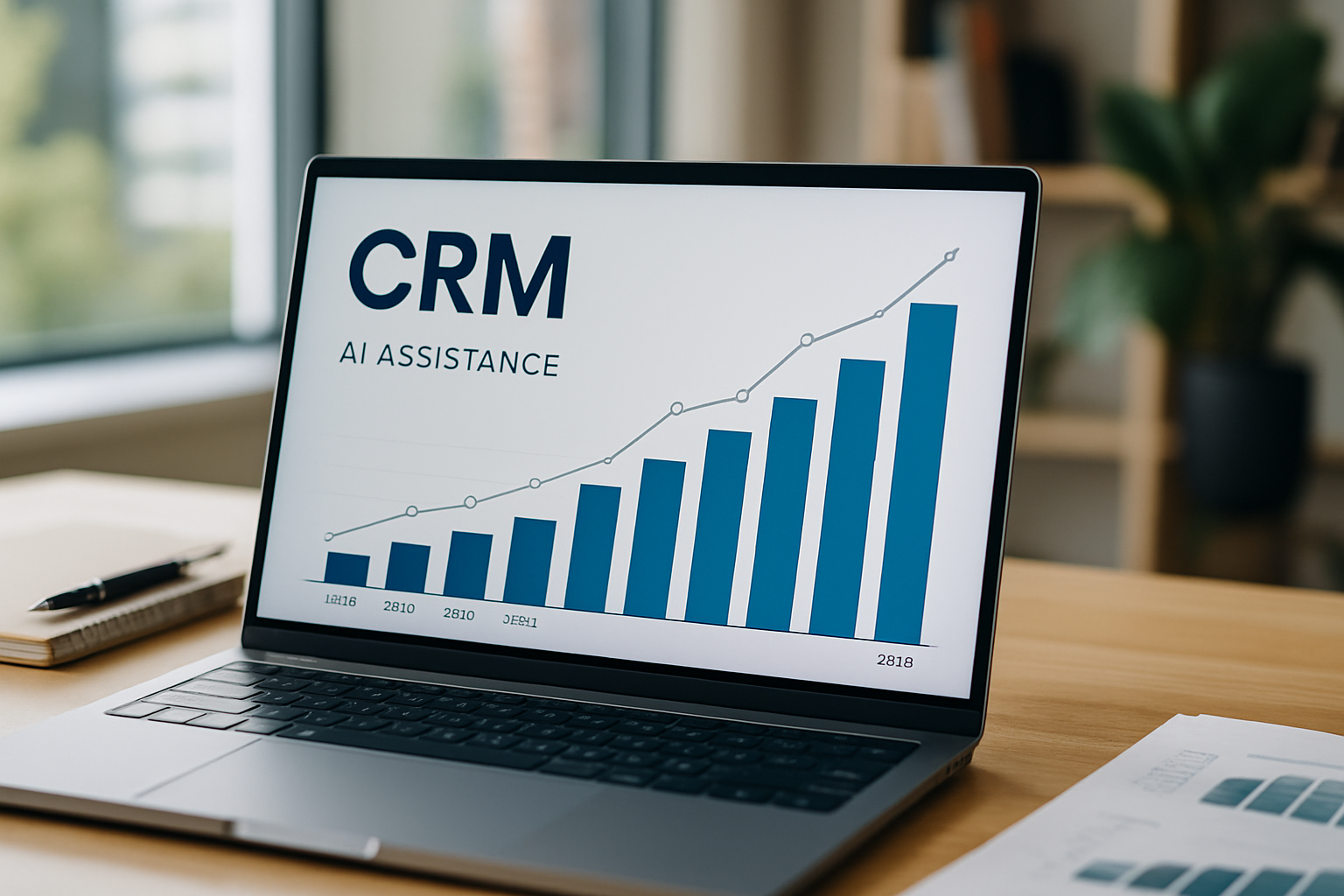 Gráfico de CRM para atendimento com IA em 2026