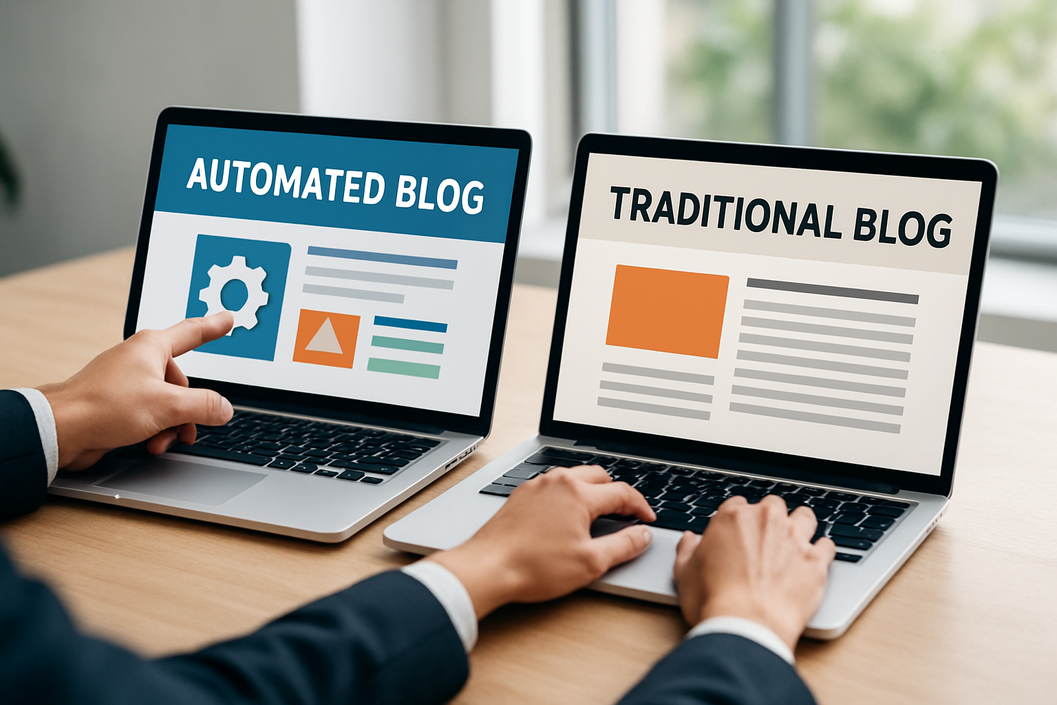 comparacao blog automatizado vs blog tradicional guia 2026