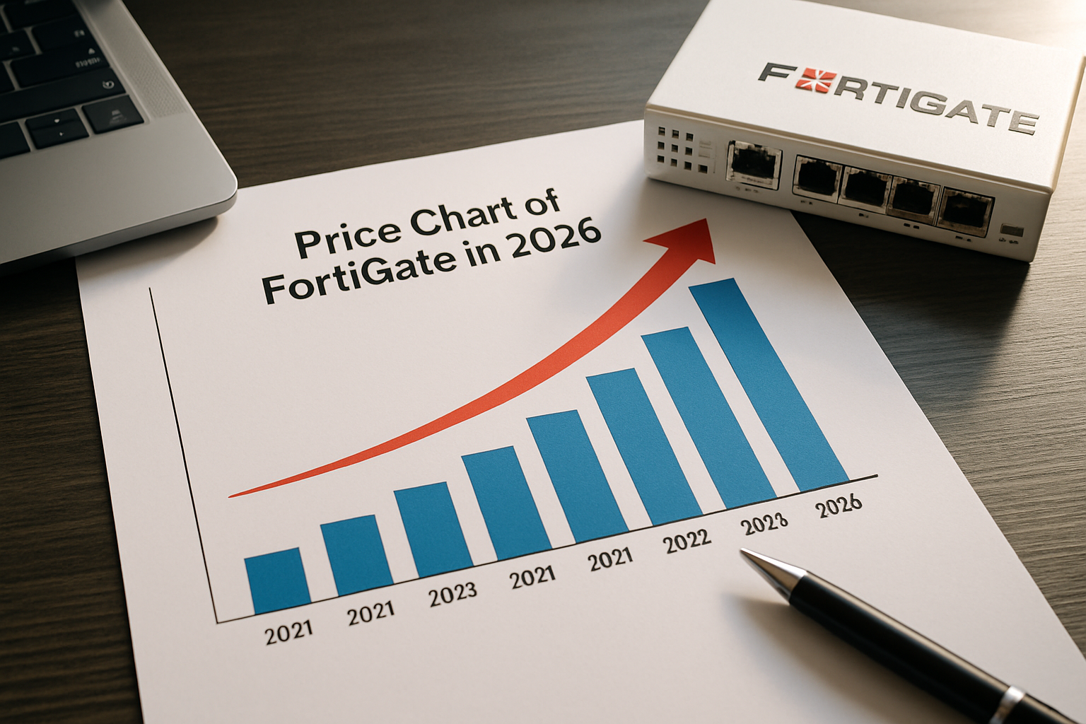 Gráfico de preços do Fortigate em 2026 |
